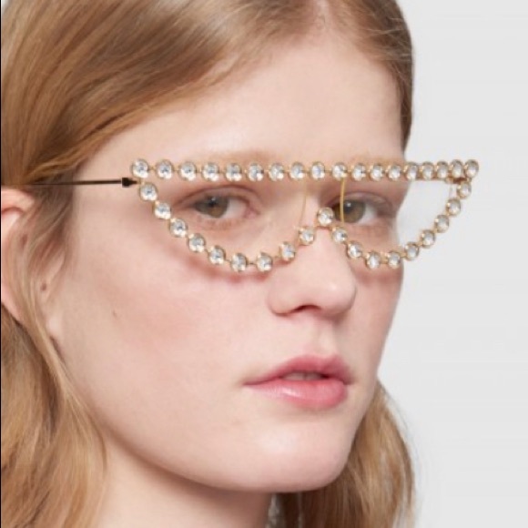 Gucci cat eye crystal sunglasses main image 6